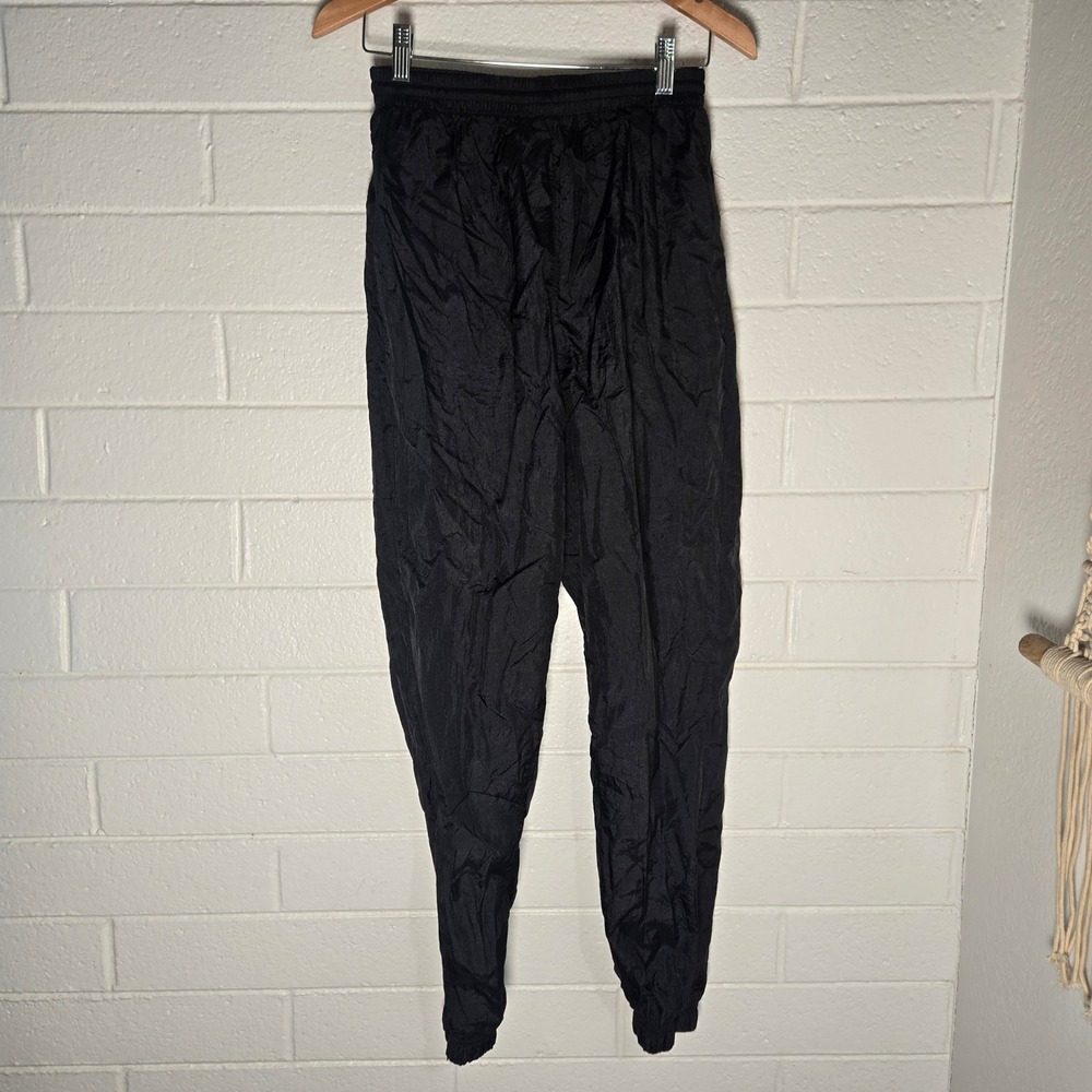Vtg Casual Isle 90s Nylon Track Pants Mens Medium Joggers Streetwear Fleecelined